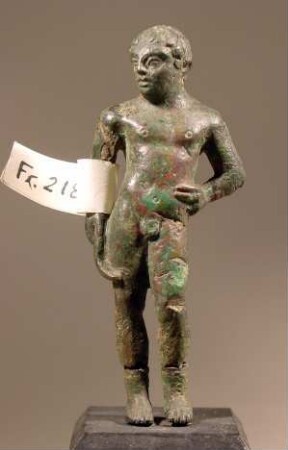 Etruskische Jünglingsstatuette mit Strigilis: Athlet