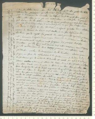 Brief von Charles de Chamisso an Adelbert von Chamisso
