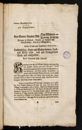 A1r-A2v, Dictatum Regenspurg bey 1760 per Moguntinum.