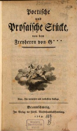 Poetische und prosaische Stücke