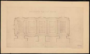Schloss Posen, Posen Umbau: Wandelhalle Decke 1:50