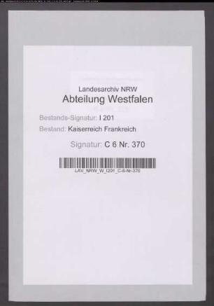 Verkauf des 3. Teils der Amelingshove, Gemeinde Metelen, an Joh. Heinr. Dütscher, Clemens Oskamp, Joh. Heinr. Kras, Bernh. Anton Schründer, Wilh. Blom, Joh. Bernh. Hülso, Clemens Schründer, Dietr. Schründer, Anton Wensing, Joh. Heinr. Scharmann, Joh. Bernh. Schründer und Joh. Bernh. Wensing in Metelen (Nr. 1507).