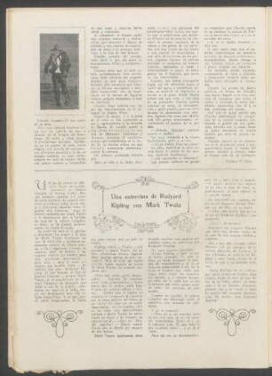 Una entrevista de Rudyard Kipling con Mark Twain