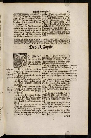 159-171, Das VI. Capitel