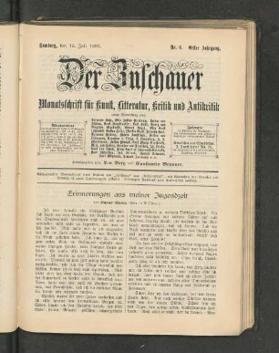 Erinnerungen aus meiner Jugendzeit