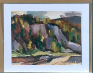 An der Lahn : An der Lahn. Aquarell. 1974. V44