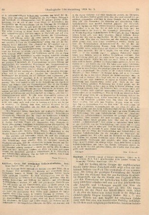 69-70 [Rezension] Küffer, Georg, Auf nordischen Volkshochschulen