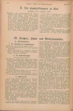 II. Die Handelskammer zu Kiel.