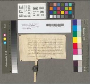Quittung des Junggrafen Vincenz von Moers über 105 Gulden aus dem Zoll Rheinberg.
