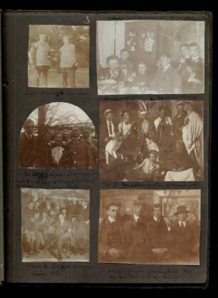 Gruppenaufnahmen, Innen- und Aussenaufnahmen
