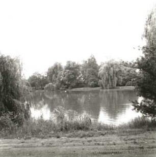 Spremberg. Schloßpark mit Teich