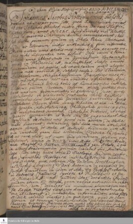 Lebenslauf von Johann Jacob Holtzmann.