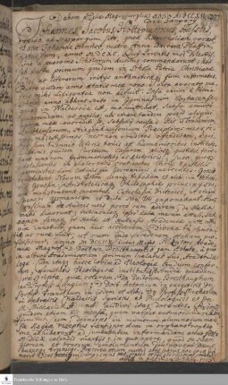 Lebenslauf von Johann Jacob Holtzmann.