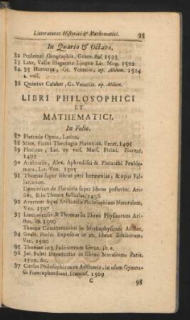 Libri Philosophici Et Mathematici.