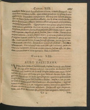 Caput XIII. De Agro Hakeldama.