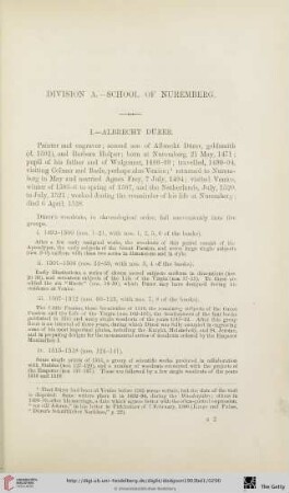 Division A. - School of Nuremberg
