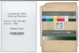 Entnazifizierung Anna Baader , geb. 14.07.1890 (Lehrerin)