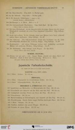 Japanische Farbenholzschnitte (Nr. 318-551)