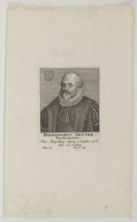 Bildnis des Hieronimvs Fetzer