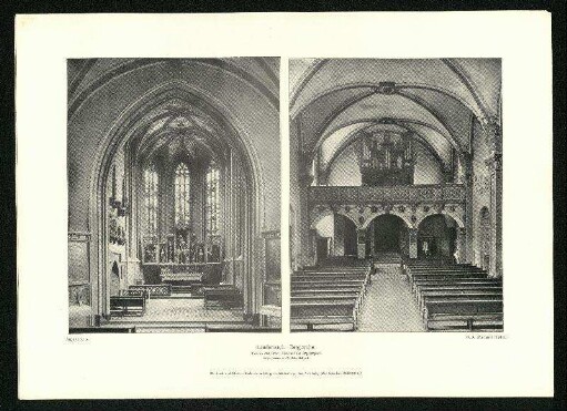 Laudenbach. Bergenkirche. Innenansichten.