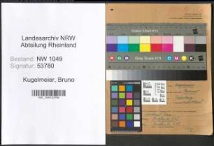 Entnazifizierung Bruno Kugelmeier , geb. 22.01.1905 (Vertreter)