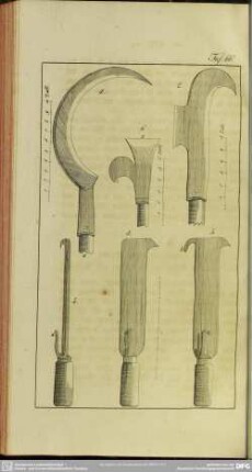 Taf. 66 [Werkzeuge zum Beschneiden der Bäume und Sträucher]