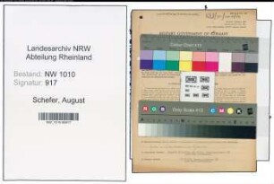 Entnazifizierung August Schefer , geb. 29.07.1899 (Schlosser)