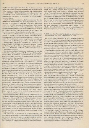 862 [Rezension] Volf, Miroslav, Das Marxsche Verständnis der Arbeit: eine theologische Wertung