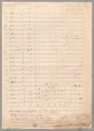 Das Himmelskleid, orch, 1. Akt. Fragments - BSB Mus.ms. 23160-4 : [caption title:] Erster Akt // E. Wolf-Ferrari