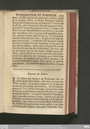 Réponse de Babet.