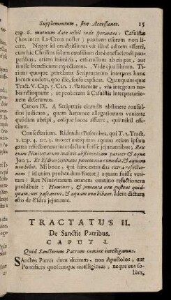 15-30, Tractatus II