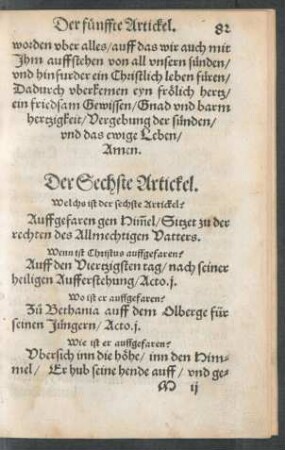 Der Sechste Artickel.