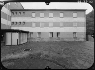 Jöhstadt-Schmalzgrube, Hauptstraße 22. Bundespolizeirevier. Hofansicht