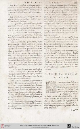 Ad Librum IV. historiarum notae