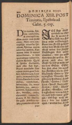 Dominica XIIII. Post Trinitatis ...