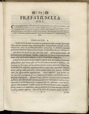 Propositio I. - Propositio VII.