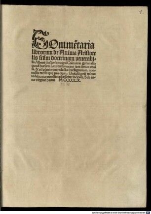Commentaria librorum de anima