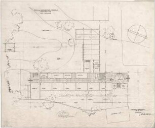 Gsaenger, Gustav; Schwarzach - St. Veit / Pongau (Österreich); Hauptschule - Vorprojekt (Grundriss EG)