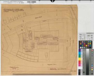 Bocholt (Bocholt) Bebauungsplan Dinxperloer - Herzogstraße Lageplan 1929 1 : 500 50 x 58 Pause Westfälische Heimstätte Wohnungsgesellschaft Münsterland