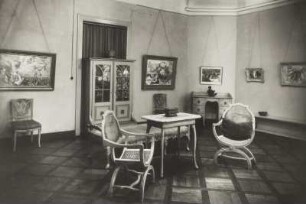 Ernst-Hassebrauk-Ausstellung. Januar - Februar 1945. Dresden: Kunstausstellung Kühl. Raumaufnahme (Positivvorlage: SLUB, Nachlass, Hassebrauk, Ernst. Mscr.Dresd.App.2534,1379.1)