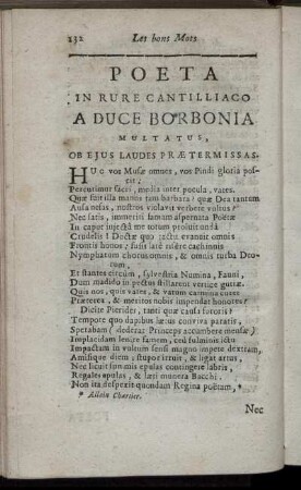 Poeta in Rure Cantilliaco [...].