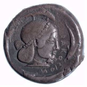Münze, Tetradrachme, ca. 485 - 465 v. Chr.