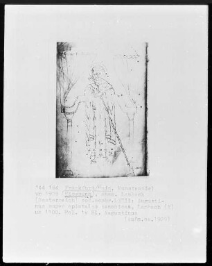 Heiliger Augustinus; cod. membr. LXIII: Augustinus Super epistulas canonicas, Folio 1verso