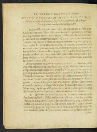 IV. Zetema Grammaticum.