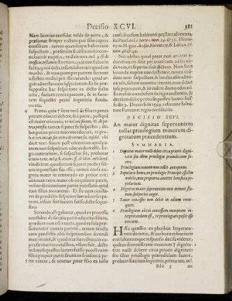 Decisio XCVI. - Decisio CX.
