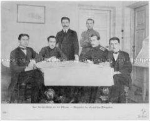Bildtafel aus einer Serie zu den Friedensverhandlungen in Brest-Litowsk (Nr. 6987)