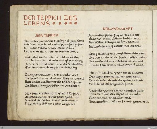 Der Teppich des Lebens