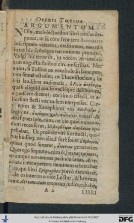Operis Totius Argumentum.