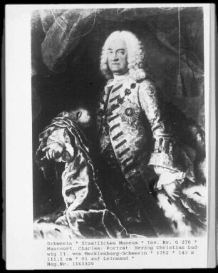 Bildnis Herzog Christian II. Ludwig von Mecklenburg-Schwerin
