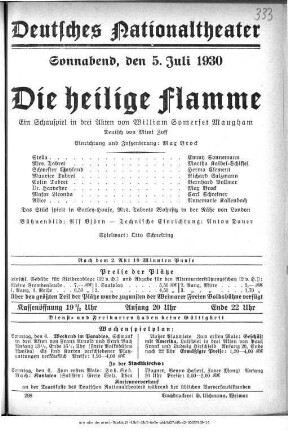 Die heilige Flamme